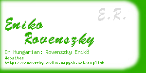 eniko rovenszky business card